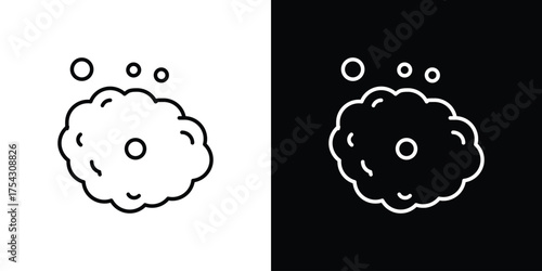 Foam icon vector illustration. editable stroke icon.