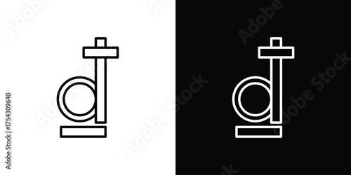 Dong icon vector illustration. editable stroke icon.