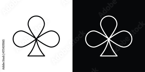 Card-club icon vector illustration. editable stroke icon.