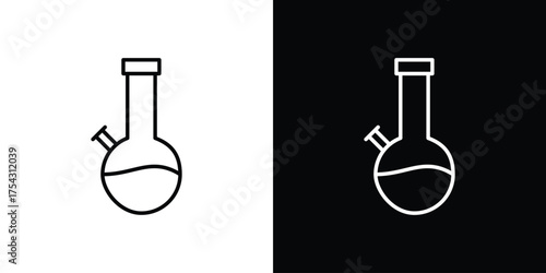 Bong icon vector illustration. editable stroke icon.