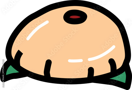 Baozi chinese culture line icon