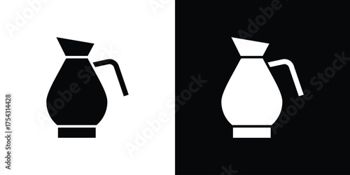 Jug icon glyph vector Illustration