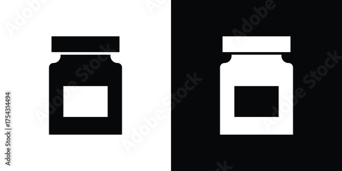 Jar icon glyph vector Illustration