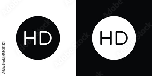 High definition icon glyph vector Illustration
