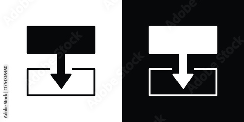 Diagram next icon glyph vector Illustration