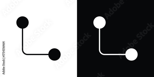 Diagram nested icon glyph vector Illustration