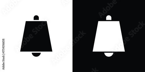Cowbell icon glyph vector Illustration
