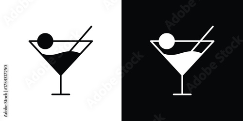 Citrus Glass icon glyph vector Illustration