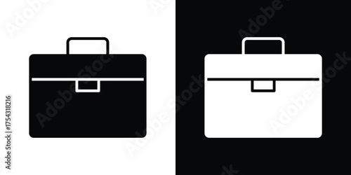 Briefcase icon glyph vector Illustration