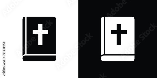 Bible icon glyph vector Illustration
