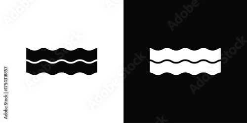 Bacon icon glyph vector Illustration
