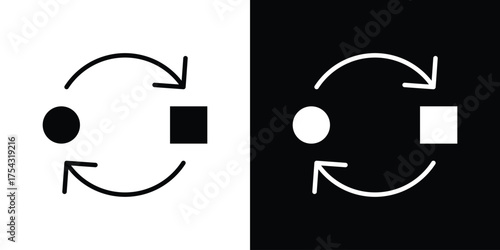 Adaptation icon glyph vector Illustration