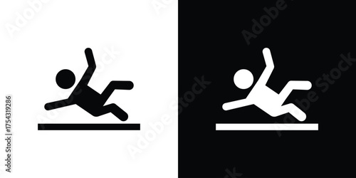 Accident icon glyph vector Illustration
