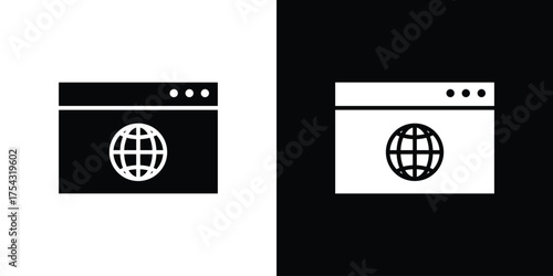 Website UI design icon glyph vector Illustration