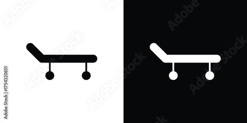 Stretcher icon glyph vector Illustration