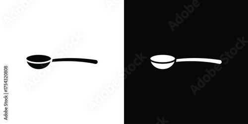 Spoon icon glyph vector Illustration