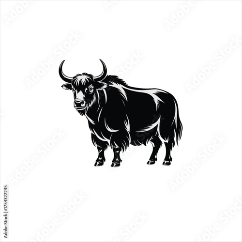 SILHUOETTE VECTOR YAK.