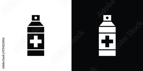 Medical pump icon glyph vector Illustration