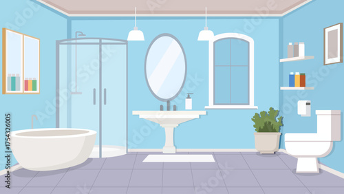 Cozy Minimalist Bathroom Interior