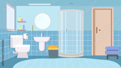 Cozy Home Bathroom Scene