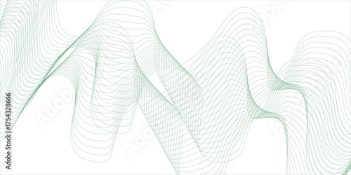 Abstract Minimal Geometric background with triangular bright light with soft shadows as pattern.Beautiful waving line in white background color. Horizontal banner template. Abstract smoke template.