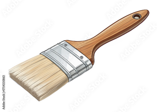 paintbrush on a isolated transparent background	