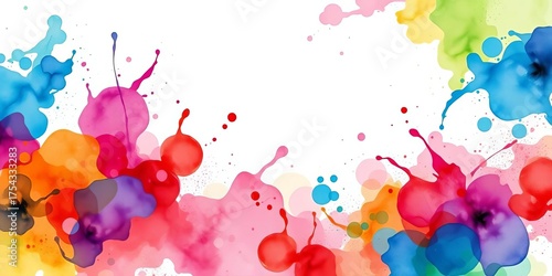 Vibrant watercolor splash backgrounds ideal for posters, brochures, cards, and flyers,  poster,  beautiful