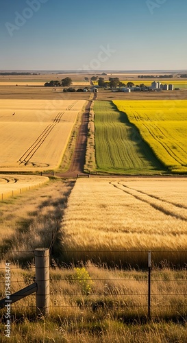 Golden Farmland Road Intersection.