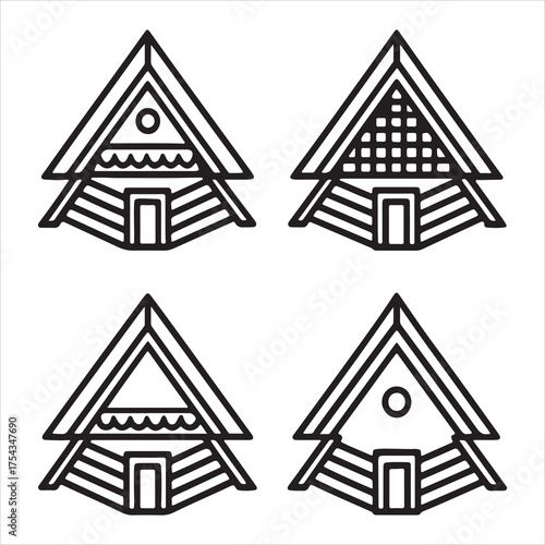 Remote African Village Earthen Hut, Illustrating Indigenous Building Techniques and Authentic Tribal House Design for Sustainable Community Life.