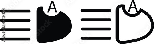 Light indicator dashboard icon set flat, outline styles with automotive car symbols, headlight beam signs, fog light, automatic lamp, dashboard interface vectors illustration black silhouette designs.