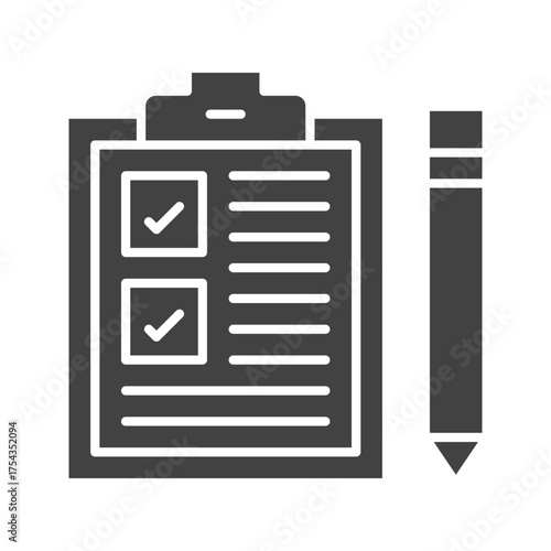 Clipboard icon vector image. Suitable for mobile apps, web apps and print media.