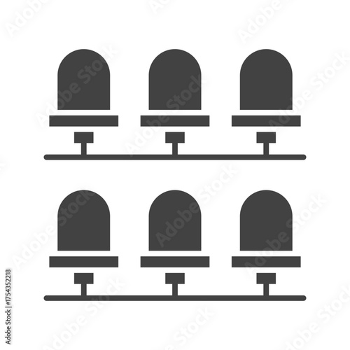 Seats icon vector image. Suitable for mobile apps, web apps and print media.