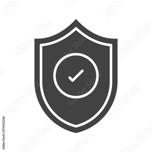 Shield icon vector image. Suitable for mobile apps, web apps and print media.