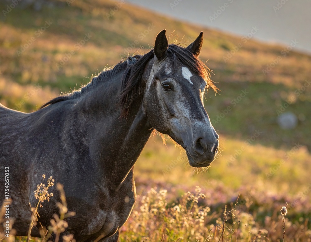 Obraz premium horse in the field