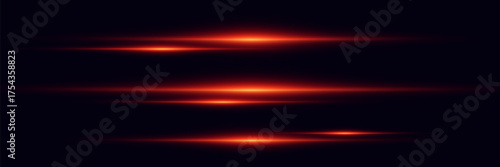 Red magic stripes of light and horizontal line effect.