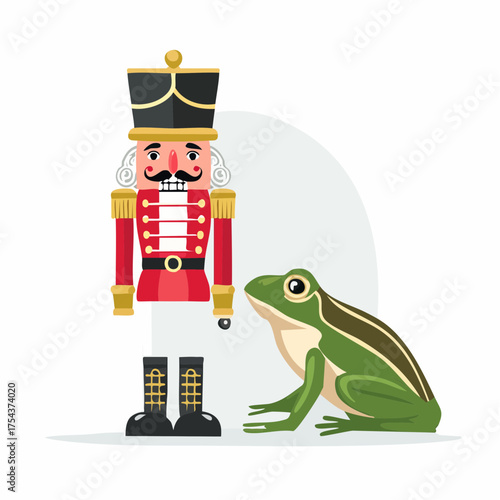 Nussknacker mit einem Frosch