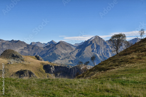 Panorami della Val Brembana salendo sopra i Piani dell'Avaro, Lombardia,Italia