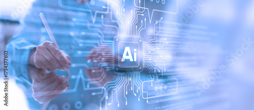 AI Artificial Intelligence in Digital Communication and Data Processing.