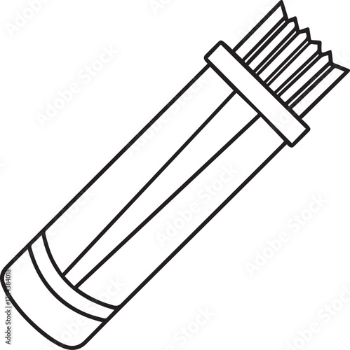 quiver outline outline vector illustration line art