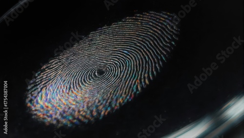 Fingerprint on Glass - A Unique Identification Mark.