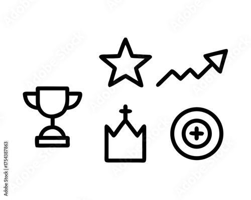 Business success showing achievements and growth