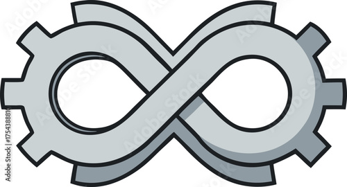 -a-metallic-infinity-gear-concept-on-white-backgro.eps