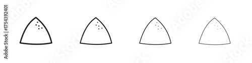Mound icon set in line style. symbol in outline style