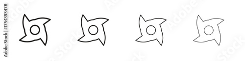 Hurricane icon set in line style. symbol in outline style