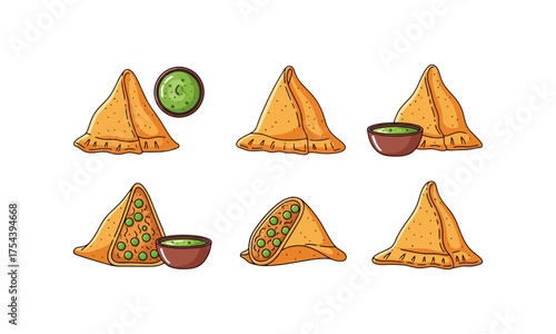 Indian Samosas with Green Chutney