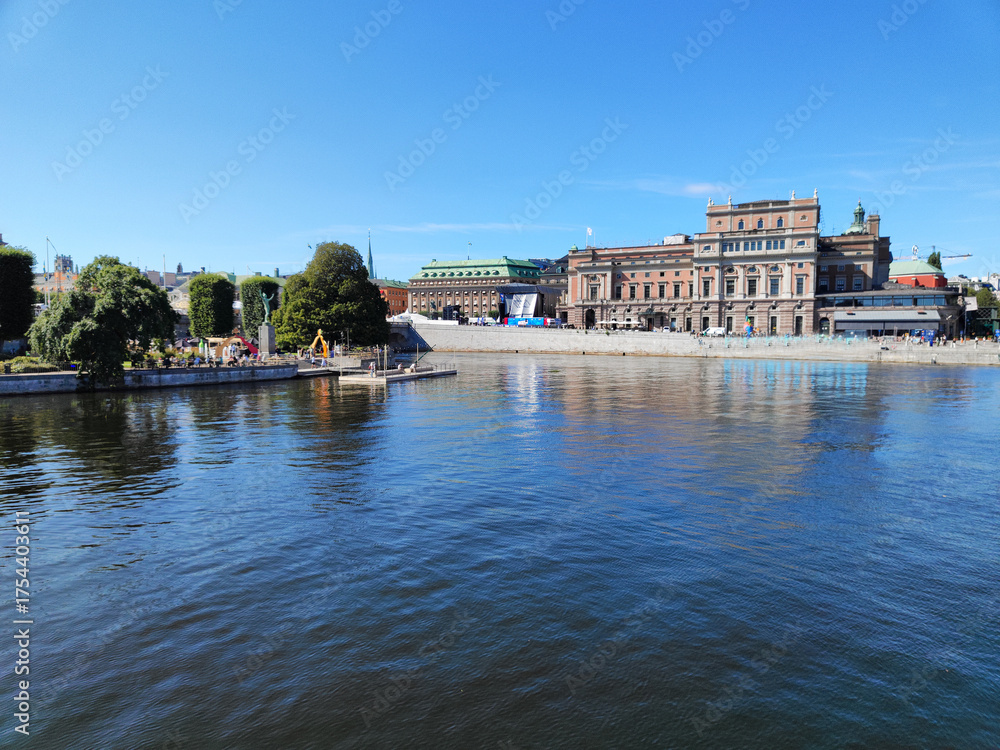 Fototapeta premium Stockholm, Sweden, in bright summer day