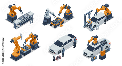 Isometric robotic automation in car manufacturing: advanced technology and efficiency