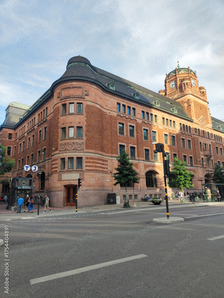Fototapeta premium Stockholm, Sweden, in bright summer day