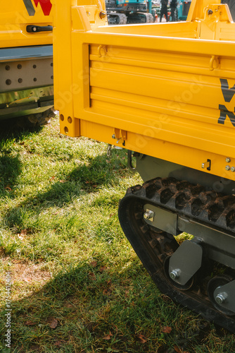 Tracked Industrial Transport Vehicle with Cargo Bed for Construction Work