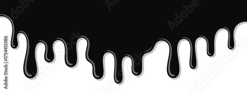 Striking black dripping paint illustration graphic vector eps scalable silhouette vector illustration white background
